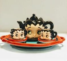 Goodies Galore The Bettyboopsuperstore Betty Boop Mini Tea Set Retired