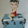 Bettyboopsuperstore Betty Boop Sitting On Steamer Trunk (Retired) Classic Collectibles