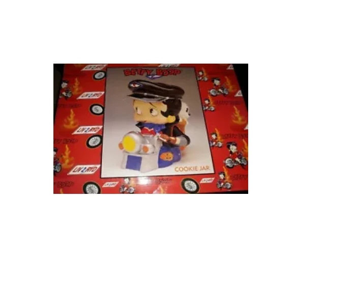 Goodies Galore The Bettyboopsuperstore Betty Boop Biker Betty With Pudgy Cookie Jar (Retired) 1 Goodies Galore The Bettyboopsuperstore Betty Boop Biker Betty With Pudgy Cookie Jar (Retired)