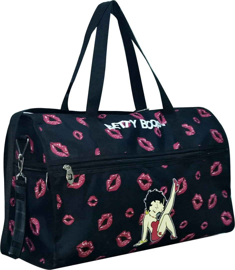 Bettyboopsuperstore Betty Boop Weekender Large Duffle Bag Kick Pose On The Go 1 Bettyboopsuperstore Betty Boop Weekender Large Duffle Bag Kick Pose On The Go