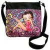 Bettyboopsuperstore On The Go Betty Boop Messenger Bag Black
