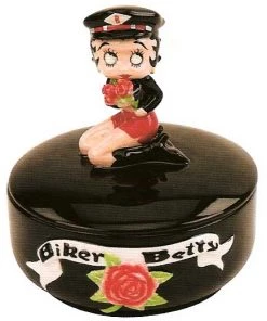 Bettyboopsuperstore Betty Boop Biker Candy Dish Or Trinket Box Retired Classic Collectibles