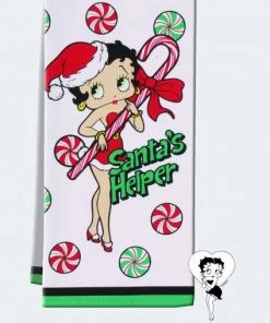 Bettyboopsuperstore Betty Boop Christmas Tea Towel