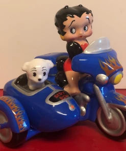 Bettyboopsuperstore Betty Boop Biker Salt And Pepper With Pudgy In Sidecar
