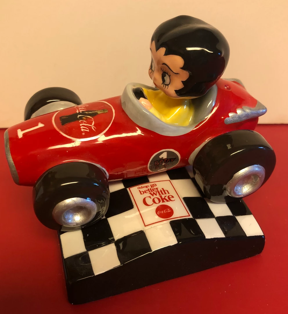 Bettyboopsuperstore Betty Boop Coca Cola Racing Car Salt & Pepper Shaker Classic Collectibles 2 Bettyboopsuperstore Betty Boop Coca Cola Racing Car Salt & Pepper Shaker Classic Collectibles
