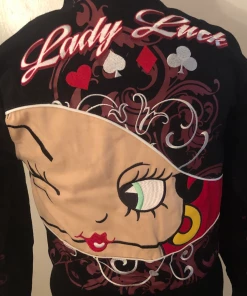 Bettyboopsuperstore Betty Boop A Kiss For Luck Jacket Clothing And Apparel