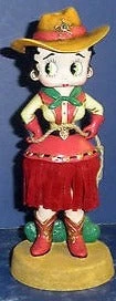 Bettyboopsuperstore Classic Collectibles Betty Boop Western Betty Cowgirl Bobblehead (Retired)