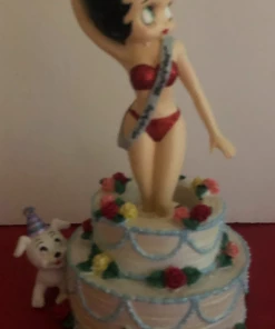 Bettyboopsuperstore Betty Boop Pop Out Of Cake Bobble Figurine Retired