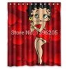 Bettyboopsuperstore Betty Boop Shower Curtain Hot Betty Bathroom