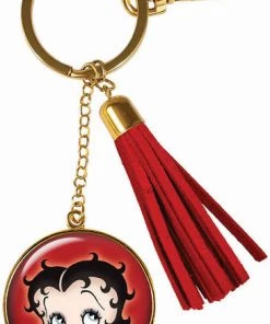 Bettyboopsuperstore Betty Boop Key Chain With Clip And Tassel For Your Car