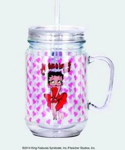 Bettyboopsuperstore BETTY BOOP BRAINS MASON JAR Kitchen