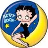 Bettyboopsuperstore Betty Boop Metal Button Moon On The Go