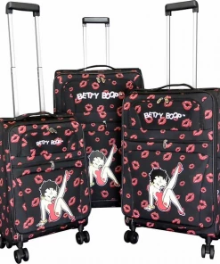 Bettyboopsuperstore Betty Boop Suitcase Set Betty Kick On The Go