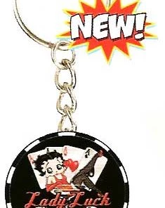 Bettyboopsuperstore Betty Boop Lady Luck Keyring For Your Car
