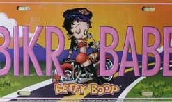 Bettyboopsuperstore Betty Boop Biker Babe License Plate