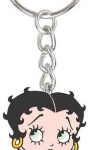 Bettyboopsuperstore Betty Boop Face And Logo Key Chain For Your Car