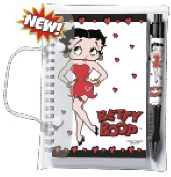 Bettyboopsuperstore Betty Boop Pen And Notebook Hearts 1 Bettyboopsuperstore Betty Boop Pen And Notebook Hearts