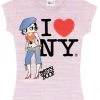 Bettyboopsuperstore Betty Boop In The City Lilac Baby Doll T-Shirt