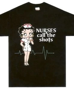 Bettyboopsuperstore Clothing And Apparel Nurses Call The Shots Betty Boop T-Shirt