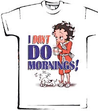 Bettyboopsuperstore Betty Boop I Don'st Do Mornings Dorm/Night Shirt Clothing And Apparel