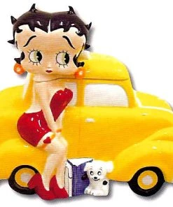 Bettyboopsuperstore Betty Boop Yellow Car Cookie Jar RETIRED