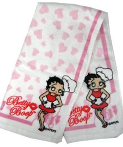 Bettyboopsuperstore Betty Boop Pink Heart Chef Kitchen Towel