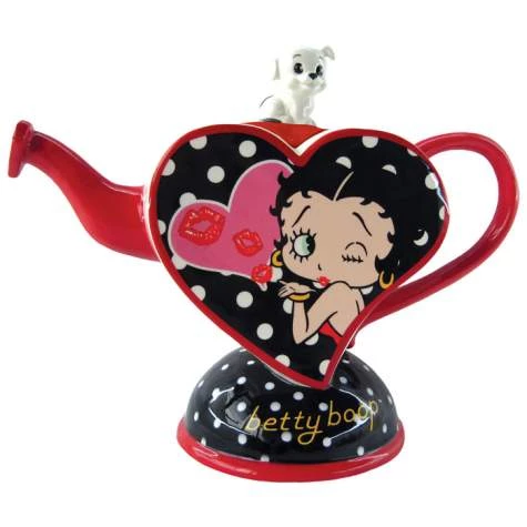 Bettyboopsuperstore Kitchen Betty Boop Kisses From Betty Teapot; 27 Oz. 1 Bettyboopsuperstore Kitchen Betty Boop Kisses From Betty Teapot; 27 Oz.