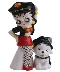 Bettyboopsuperstore Leather Betty & Pudgy Salt And Pepper Shakers