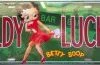 Bettyboopsuperstore For Your Car Betty Boop Lady Luck License Plate