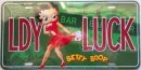 Bettyboopsuperstore For Your Car Betty Boop Lady Luck License Plate