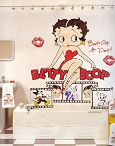 Bettyboopsuperstore Bathroom Betty Boop FlimStrip Shower Curtain