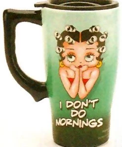 Bettyboopsuperstore On The Go Betty Boop I Don'st Do Mornings Travel Mug