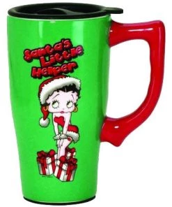 Bettyboopsuperstore Betty Boop Santa's Little Helper Travel Mug Kitchen