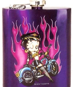 Bettyboopsuperstore Betty Boop Biker Flask
