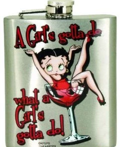 Bettyboopsuperstore Betty Boop Flask A Girls Gota Do