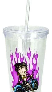 Bettyboopsuperstore Kitchen Betty Boop Biker Acrylic Cup