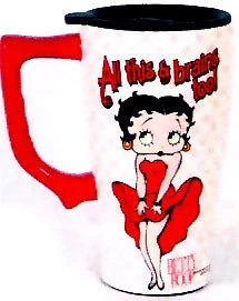 Bettyboopsuperstore Betty Boop All This And Brains Too Travel Mug On The Go