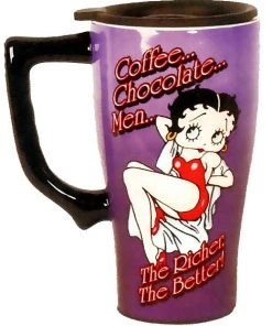 Bettyboopsuperstore Betty Boop Coffee Mug, The Richer, The Better On The Go