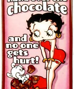 Bettyboopsuperstore Betty Boop Hand Over The Chocolate Sign Other Stuff