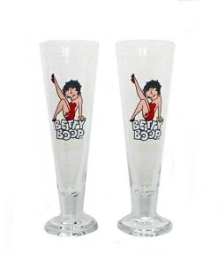 Bettyboopsuperstore Kitchen Betty Boop Pilsner Glasses