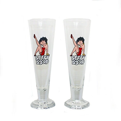 Bettyboopsuperstore Kitchen Betty Boop Pilsner Glasses 1 Bettyboopsuperstore Kitchen Betty Boop Pilsner Glasses