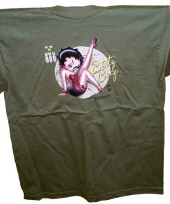 Bettyboopsuperstore Military Betty Boop T-Shirt Clothing And Apparel