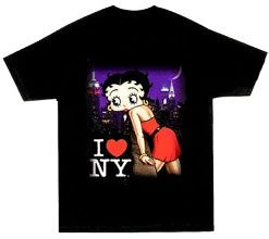 Bettyboopsuperstore I Love NY Skyline Betty Boop T-Shirt Clothing And Apparel