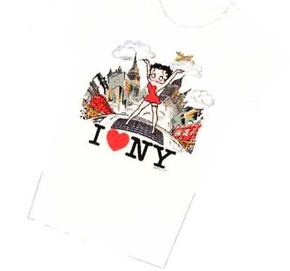 Bettyboopsuperstore N.Y. City Sidewalk Betty Boop T-shirt 1 Bettyboopsuperstore N.Y. City Sidewalk Betty Boop T-shirt