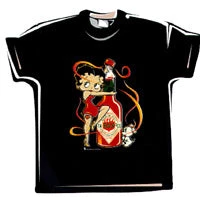 Bettyboopsuperstore Betty Boop Hot Sause Adult T-Shirt Clothing And Apparel
