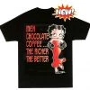 Bettyboopsuperstore Betty Boop Men, Chocolate, Coffee The Richer The Better T-Shirt
