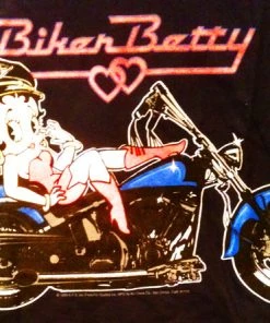 Bettyboopsuperstore Biker Betty Boop T-Shirt