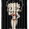 Bettyboopsuperstore Betty Boop Black Shower Curtain Bathroom