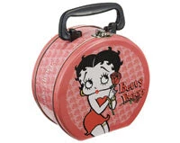 Bettyboopsuperstore Betty Boop Bed Of Roses Round Tin Tote On The Go