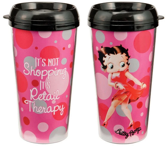 Bettyboopsuperstore Betty Boop Shopping Is Therpy Travel Mug Betty Boop Christmas 1 Bettyboopsuperstore Betty Boop Shopping Is Therpy Travel Mug Betty Boop Christmas